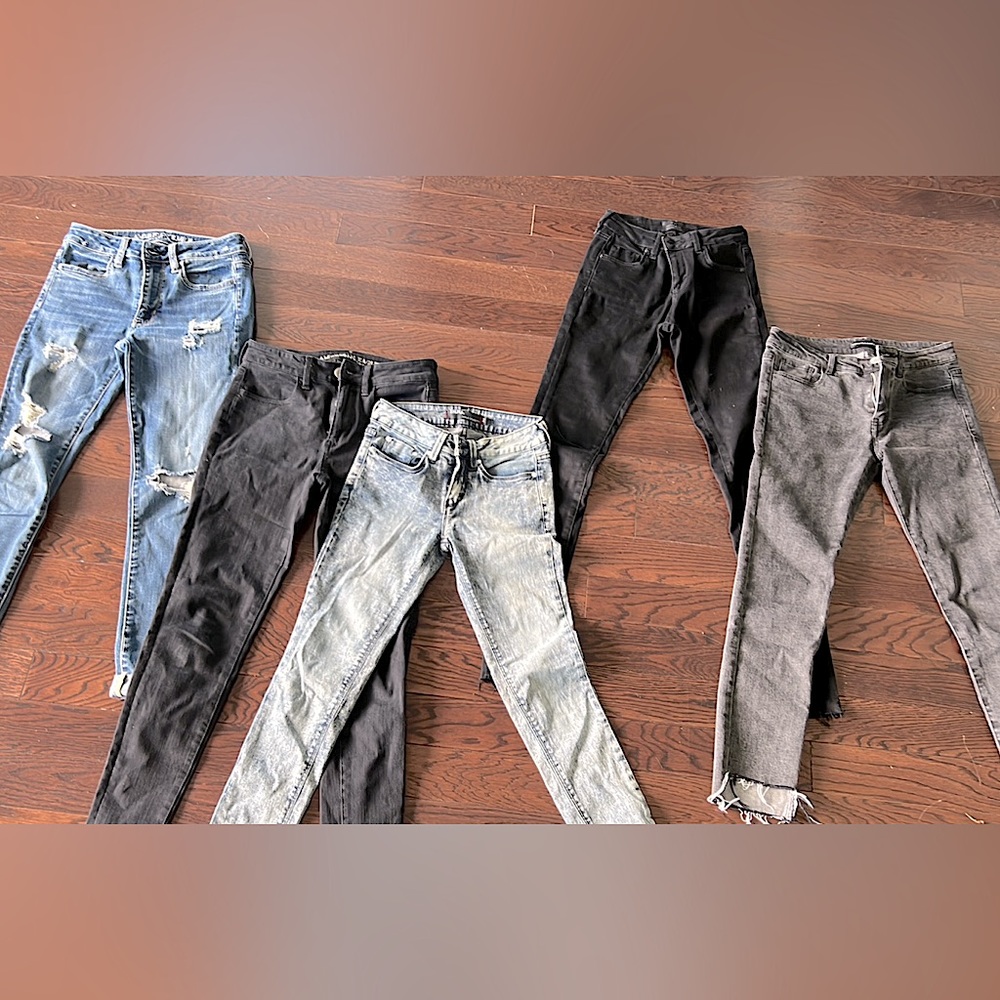 5 name brand jeans 24/25